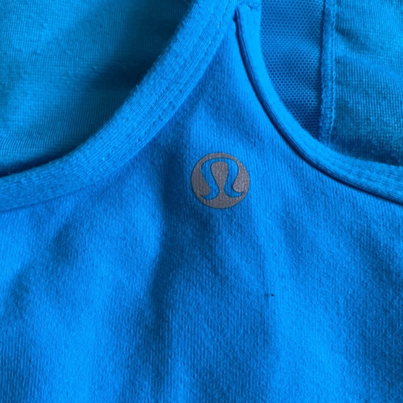 Turquoise Blue Racerback Lululemon Tank Top - Picture 3 of 5